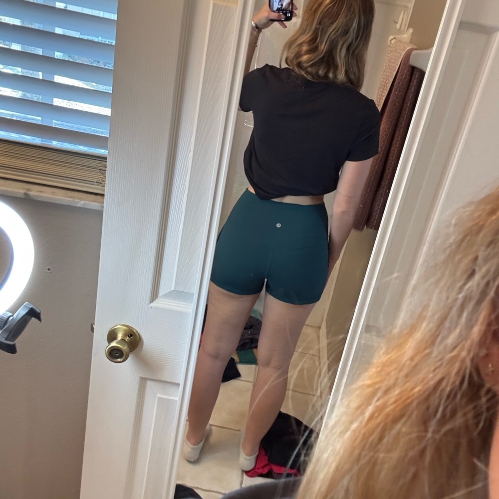 Lululemon Storm Teal Classic Fit Align Short - Picture 3 of 5